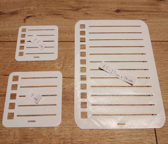 table template for card — miniatura 6