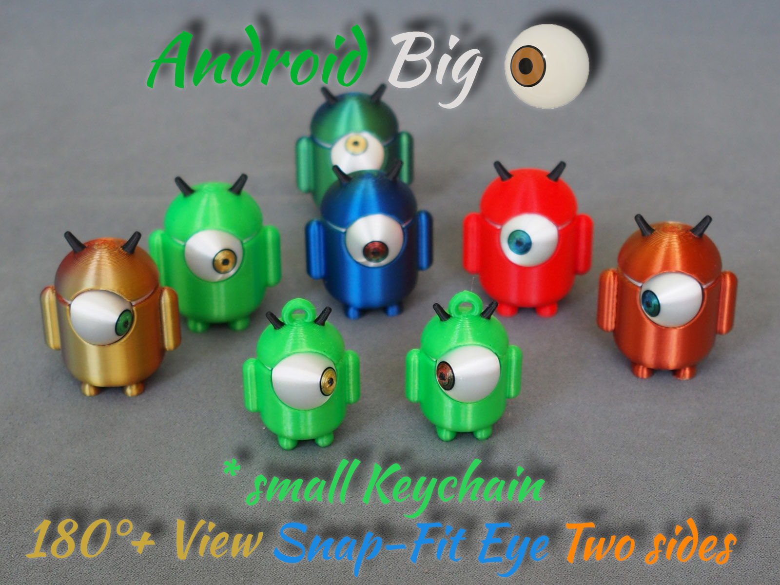 Android Big movable Eye – Now small Keychain :-)