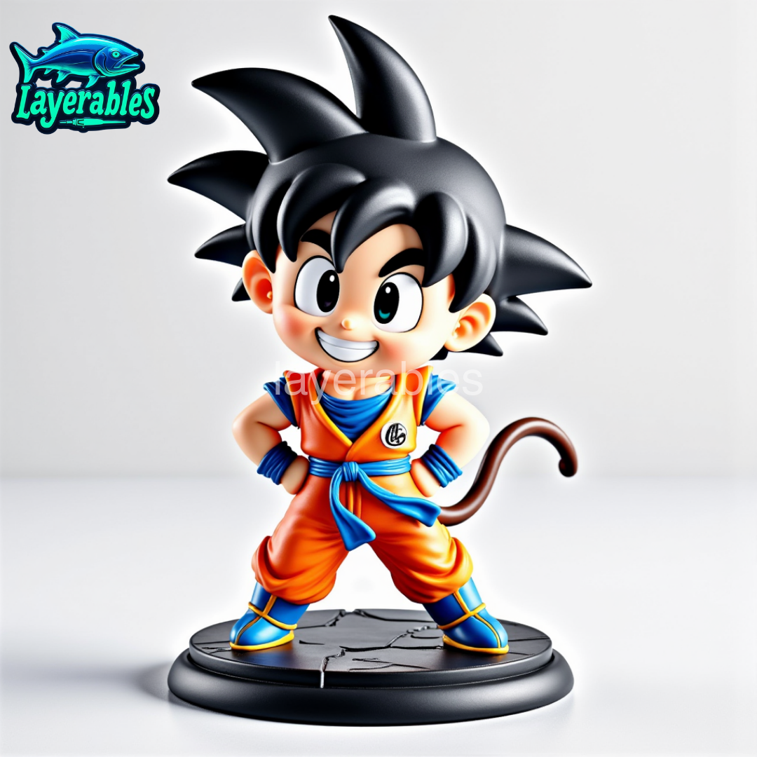 Chibi Goku 3D Printable Figure by layerables | Download free STL model ...