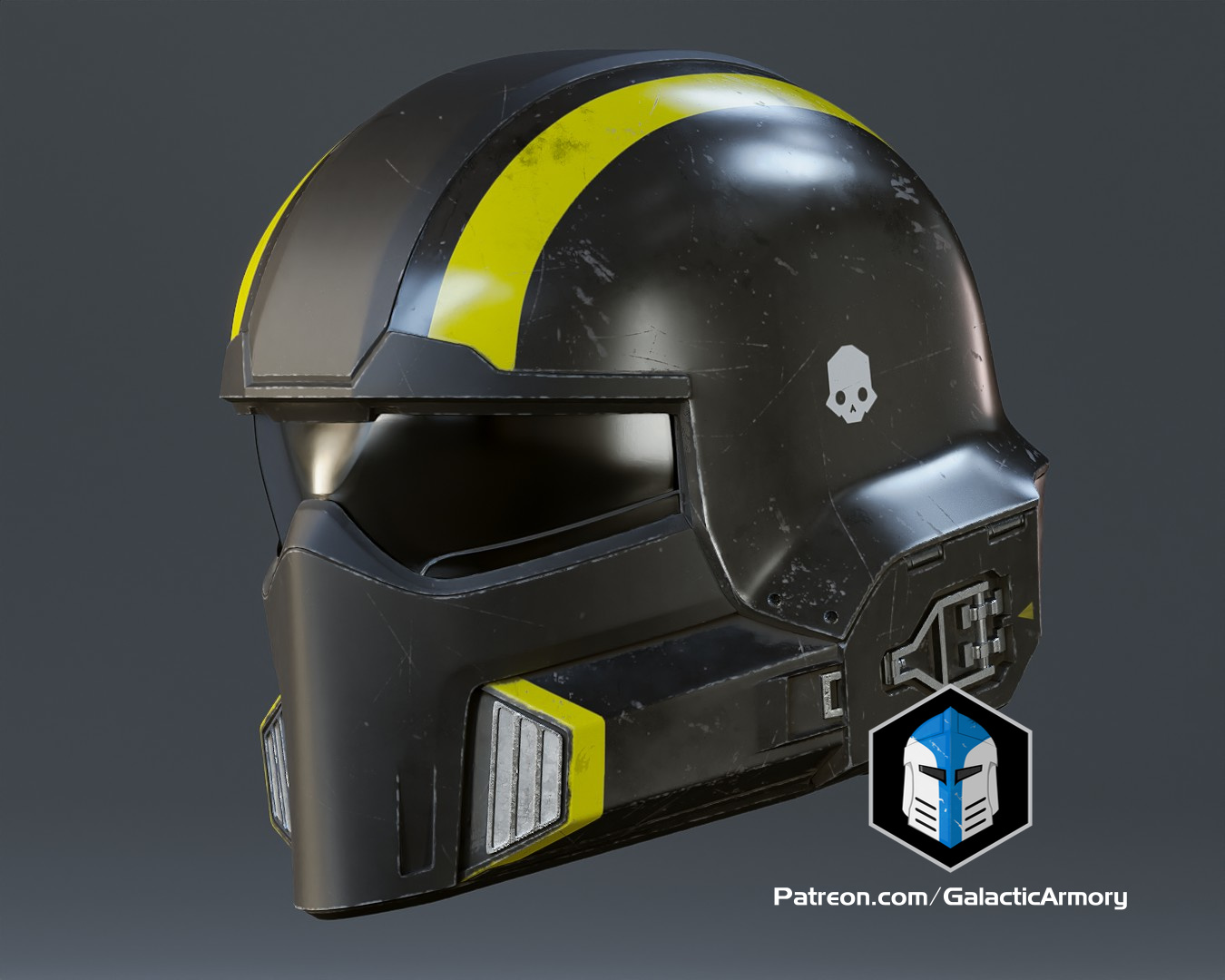 Helldivers 2 helmet b 01 tactical 3d print files by galactic armory