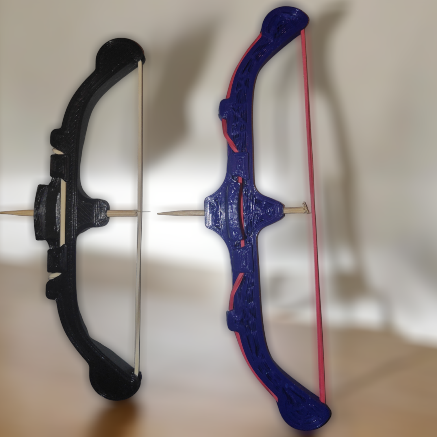 Rubber band Bow - Toothpick + Cotton swab
