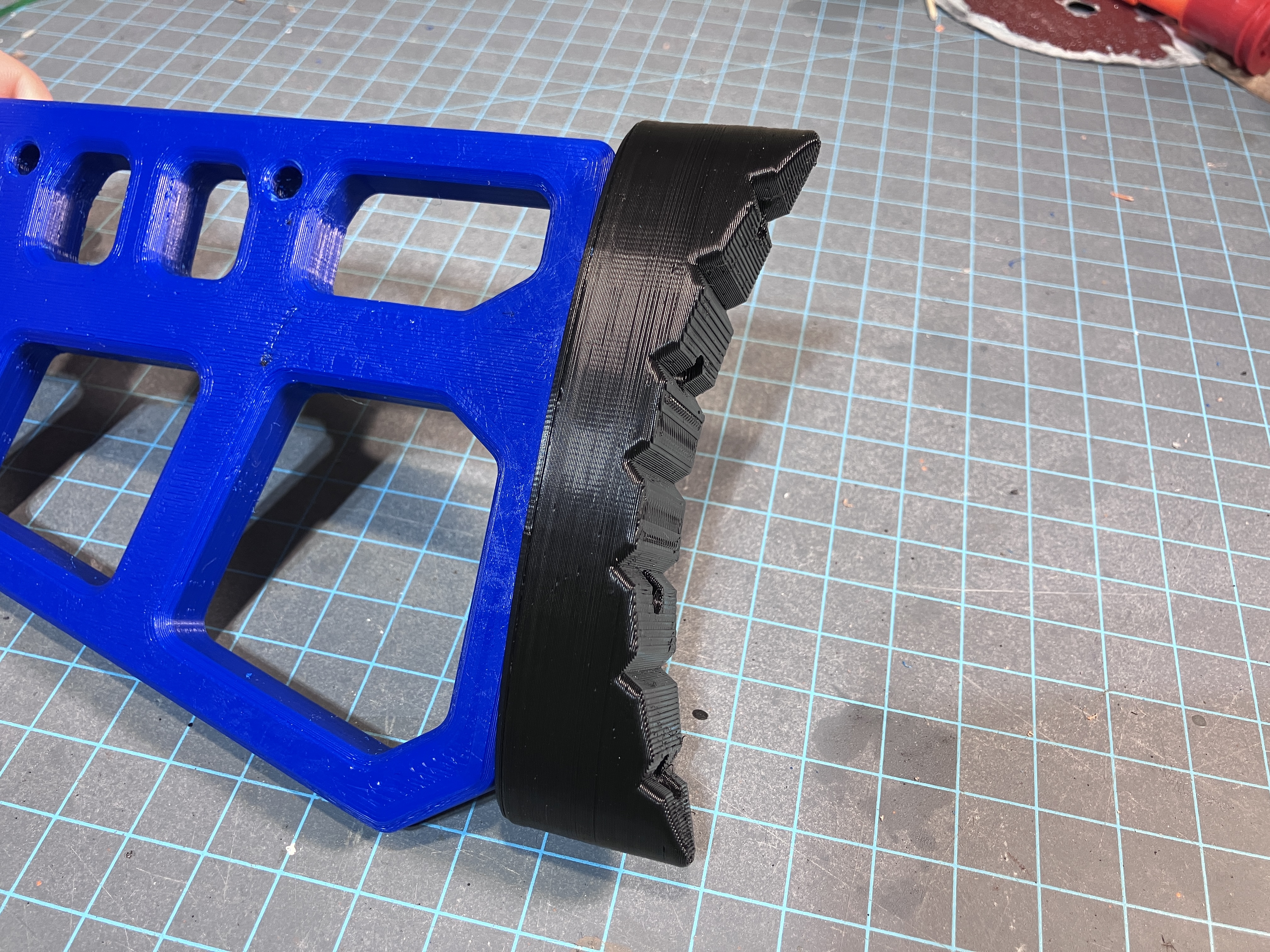 Textured Butt Plate For Slab Skeleton Stock