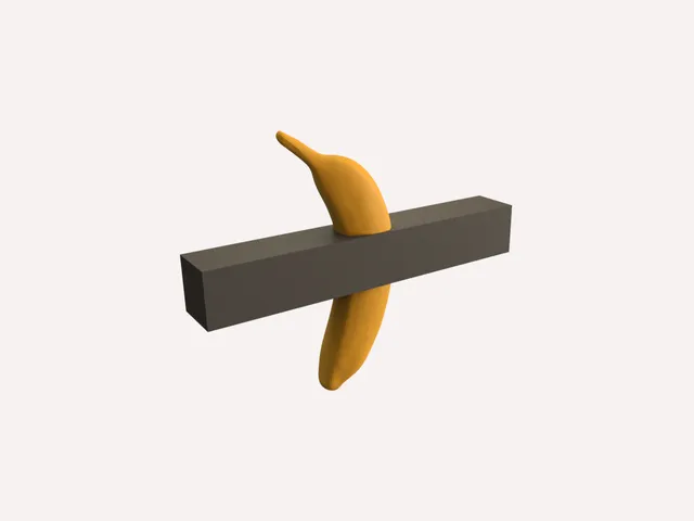 Banana mountable Wall Art