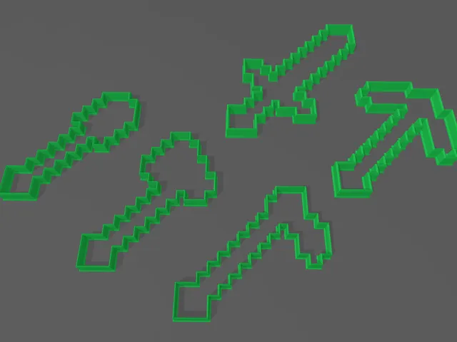 Minecraft tools and weapons (cookie)