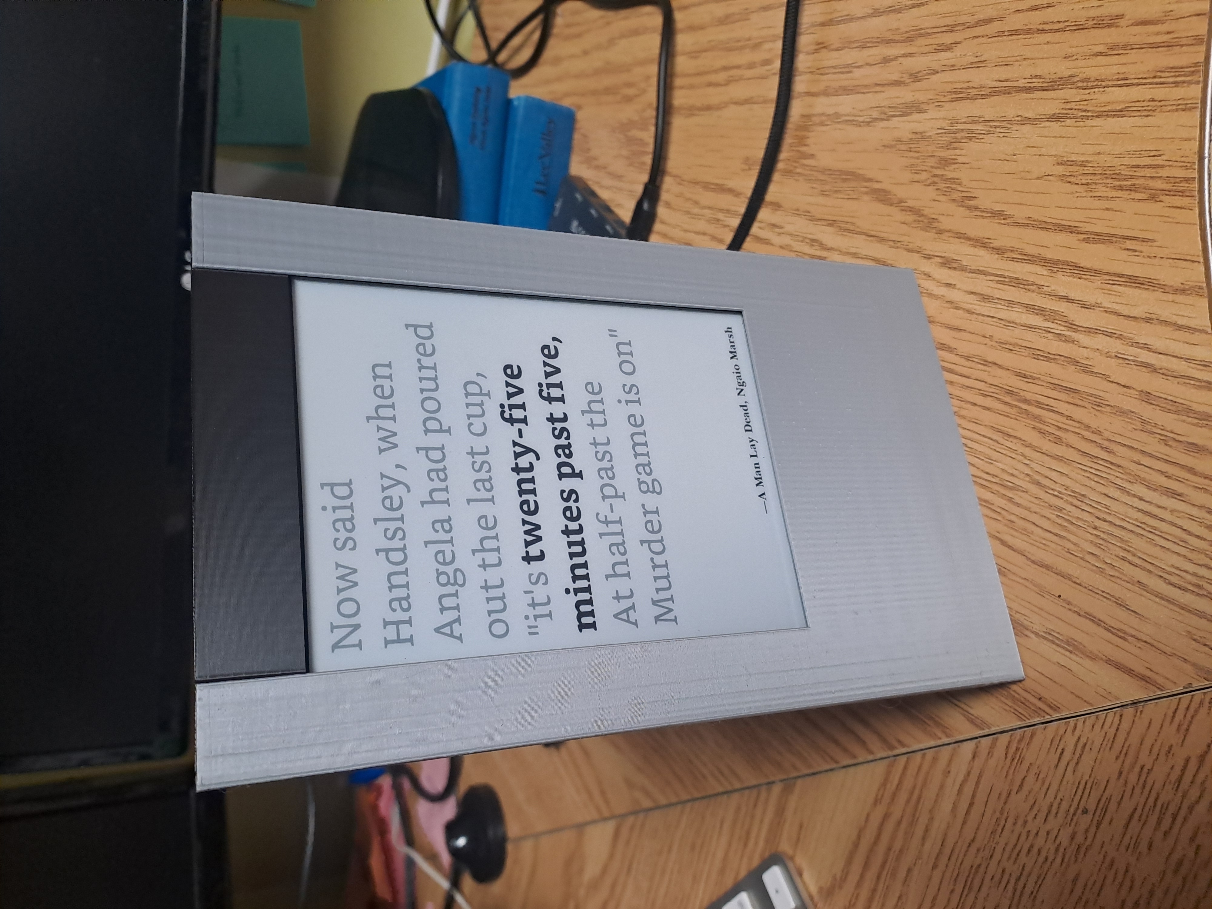 Stand for Kindle Literary Clock