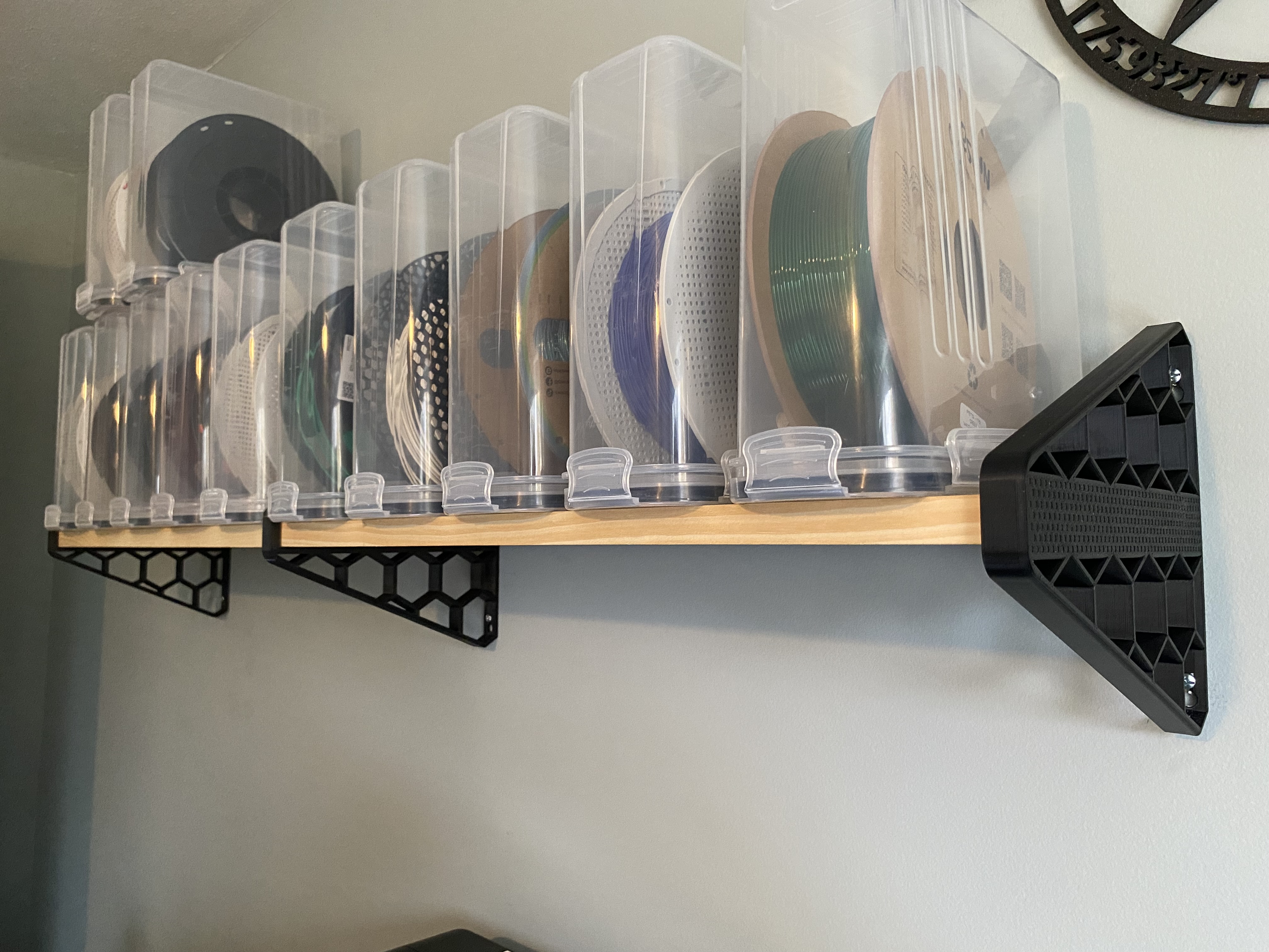End Cap Honeycomb Shelf Brackets for Filiment containters