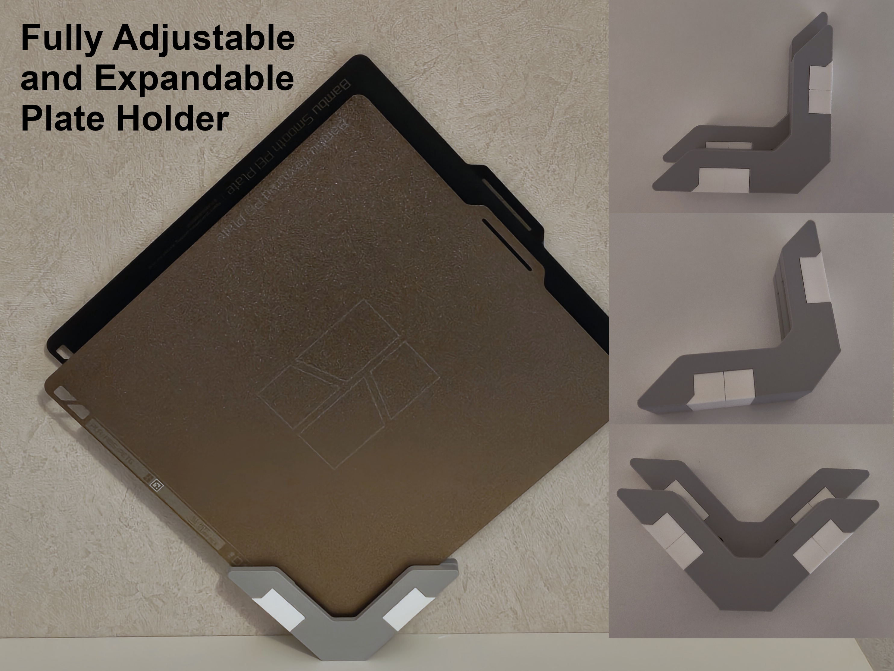 Adjustable and expandable Heatplate Wall Mount