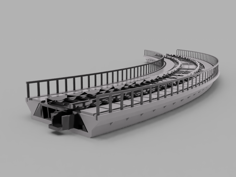 Marklin C Railway bridge curved