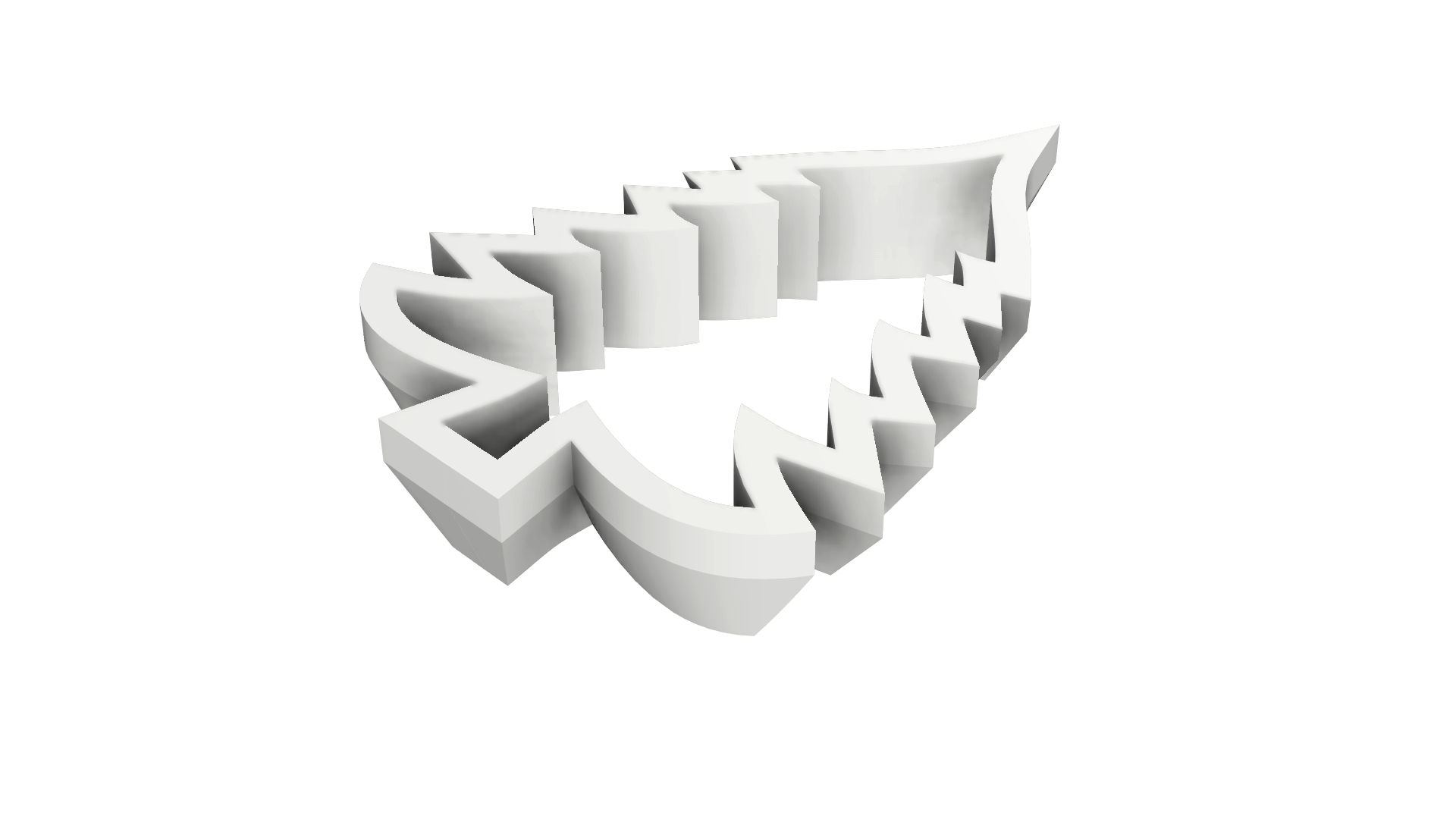 Precise christmas tree cookie cutter