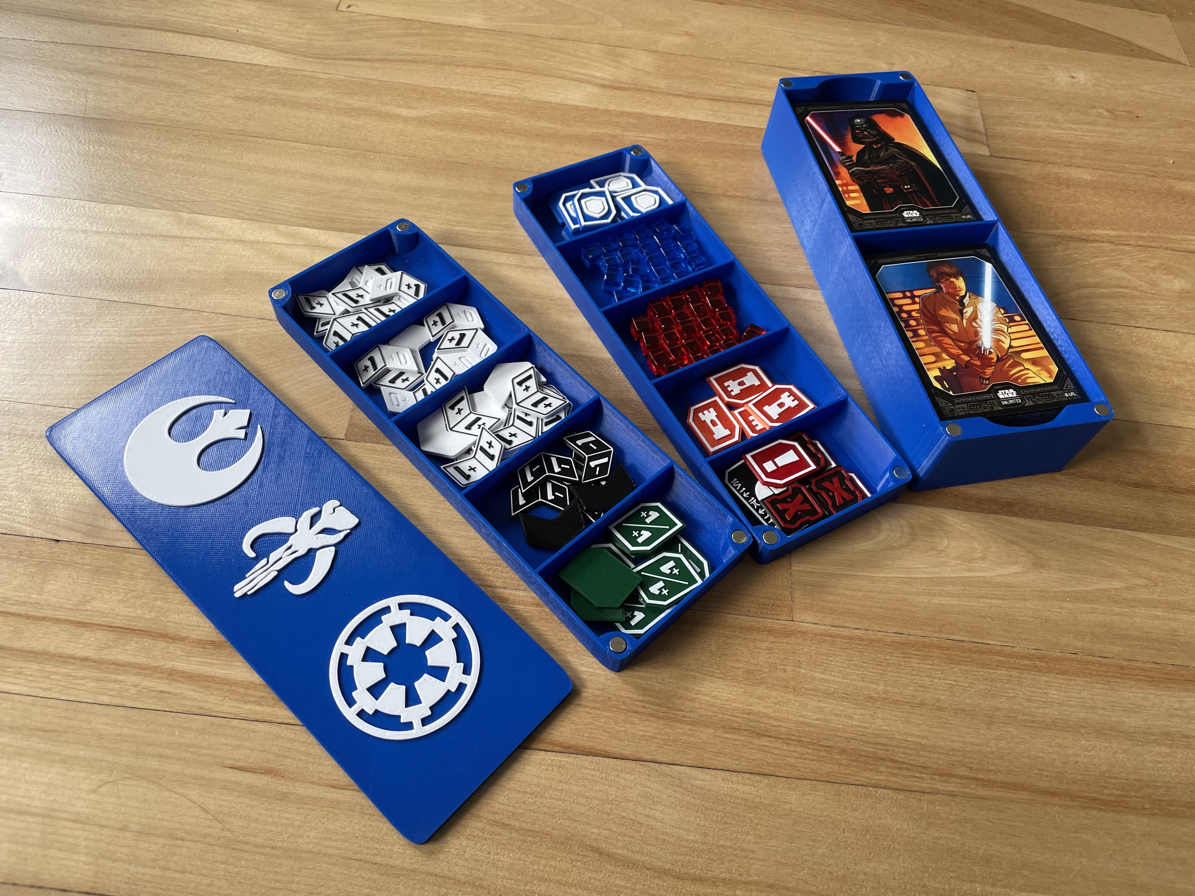 Miniatura 9 do modelo 3D Modular Magnetic Token & Card Boxes