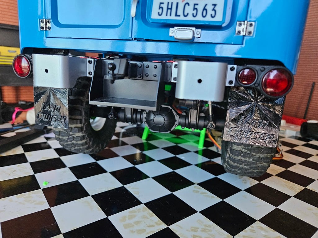 FMS FJ40 rear mud flaps by Tux Stang | Download free STL model ...