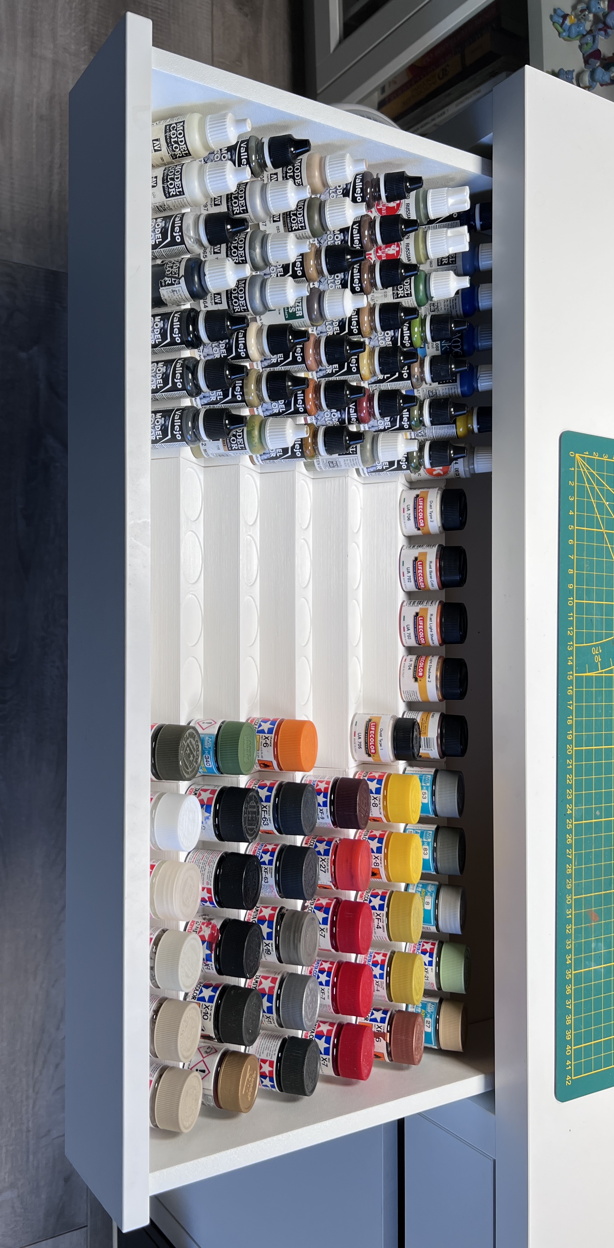 IKEA Micke Drawer Inserts for Tamiya/Vallejo/AK/Lifecolor/MR.Hobby Paints