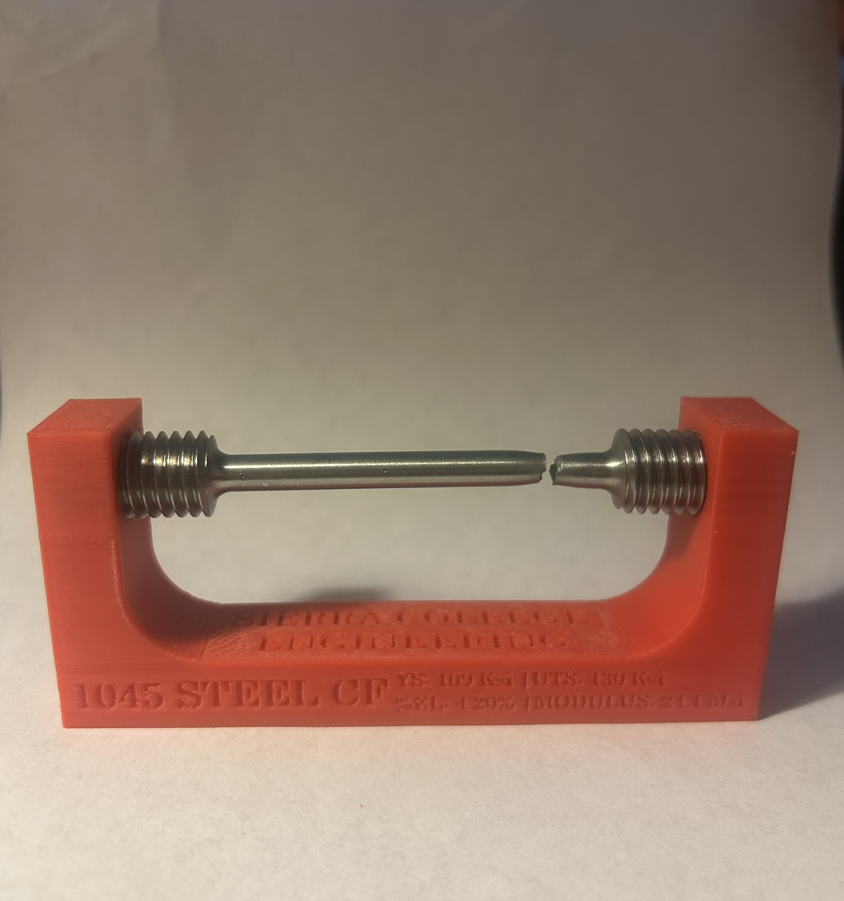 Tensile Test Display Stand
