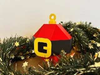Santa Christmas Ball // Weihnachtsmann Christbaumkugel