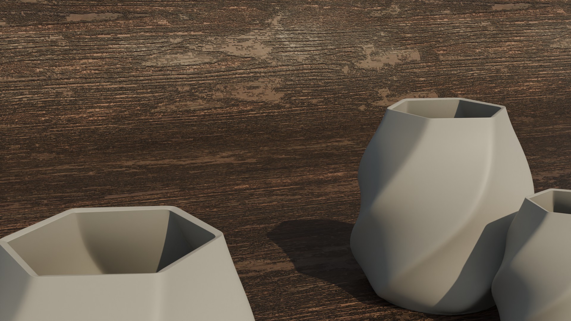 Minimalist Hexagonal Twist Vase