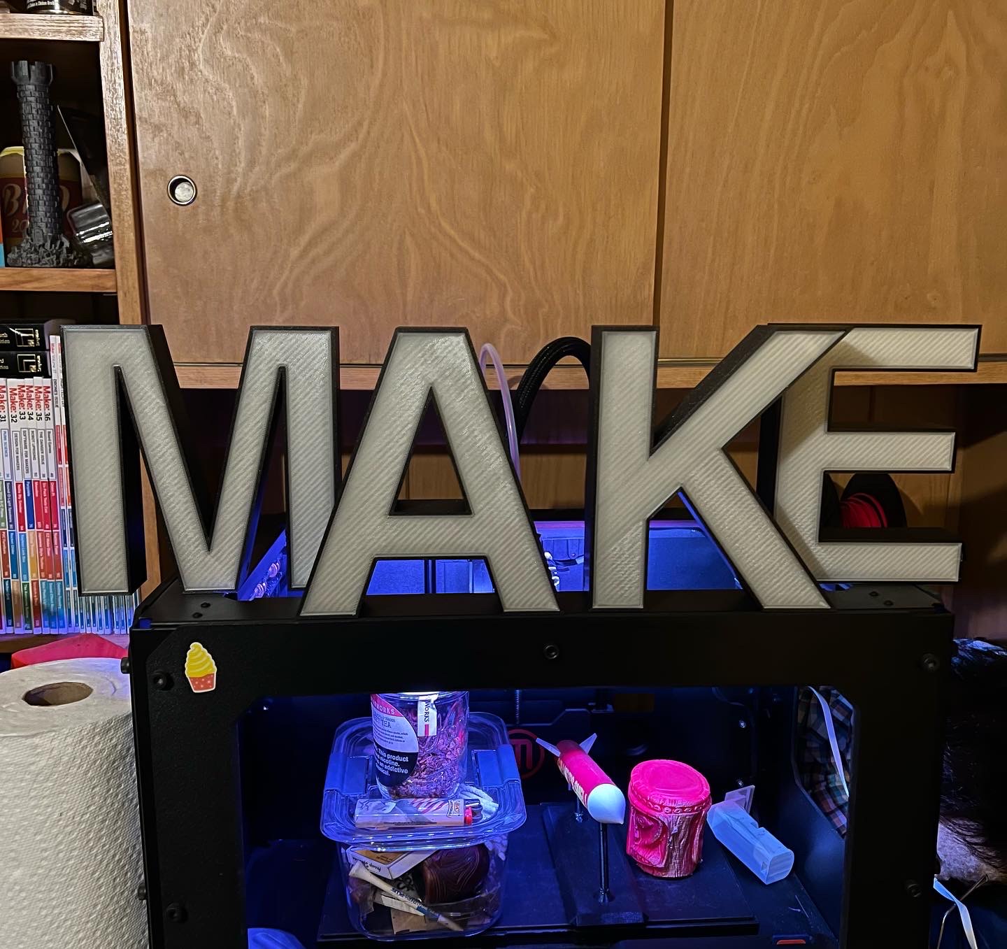 MAKE LED Sign by TheNewHobbyist Download free STL model
