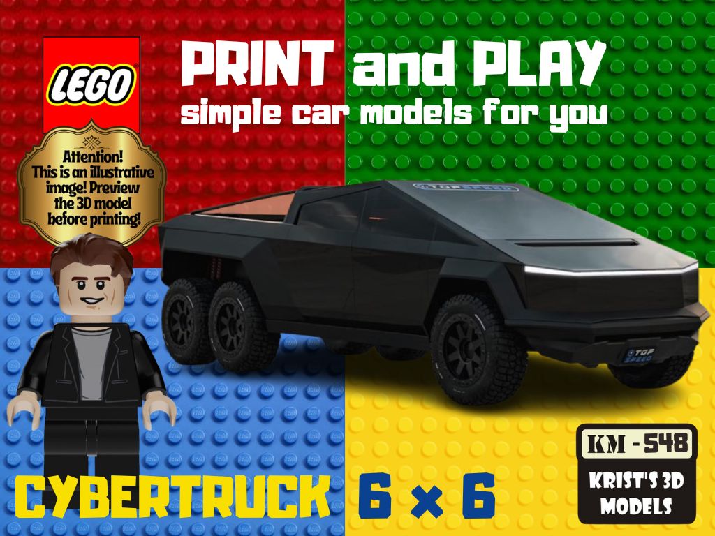 LEGO Tesla Cybertruck 6x6