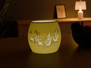 Christmas Santa Tealight