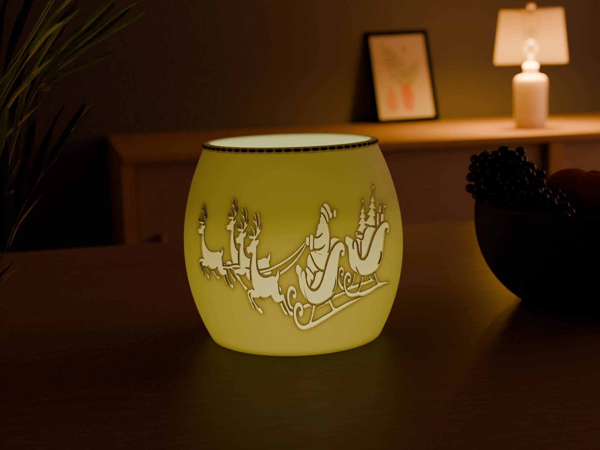 Christmas Santa Tealight