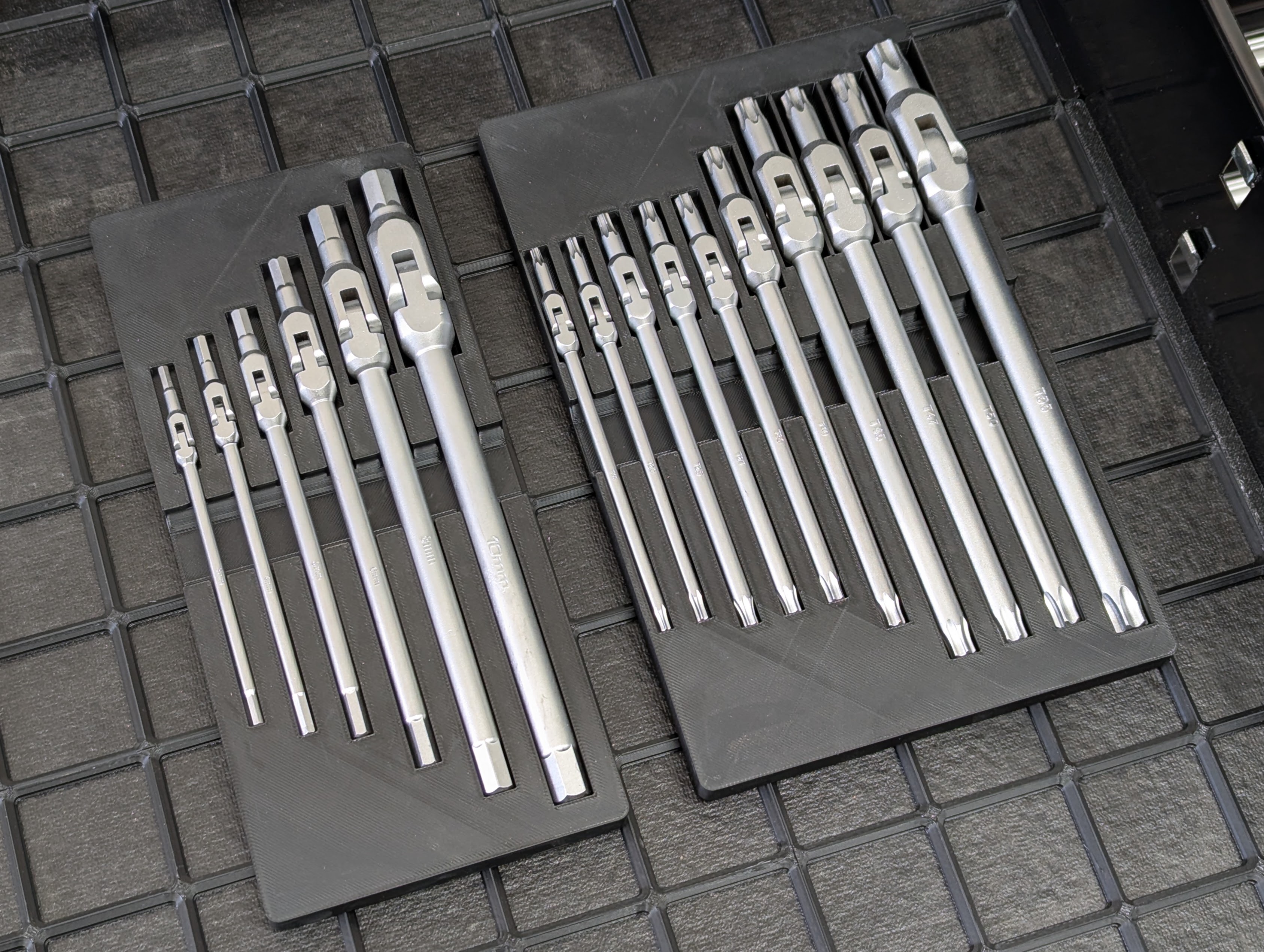 HexPro Pivot Head Wrench Holders - Gridfinity