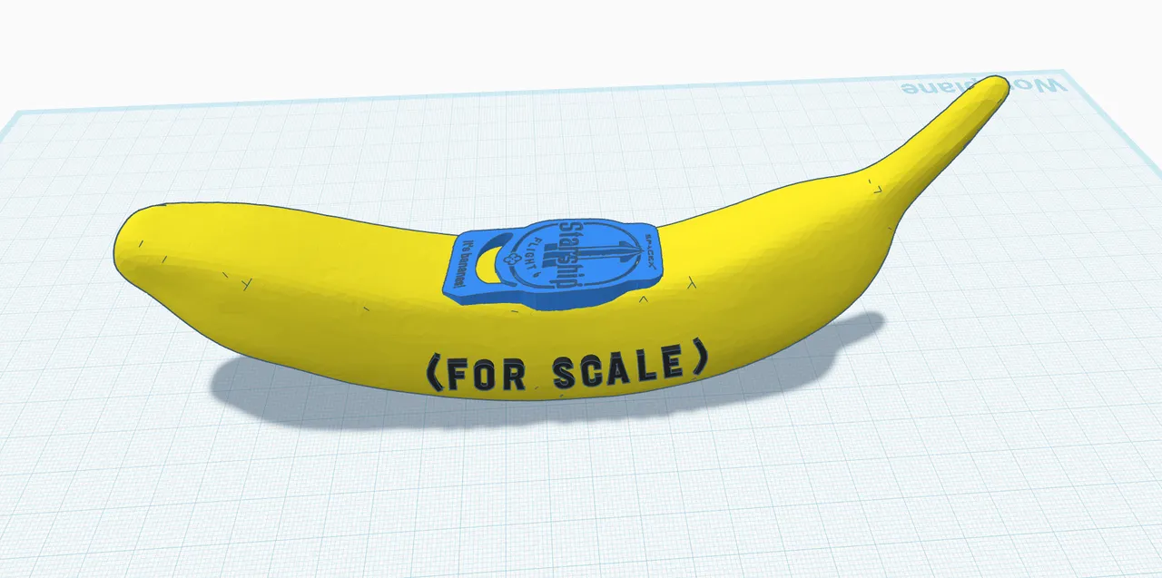 Starship Banana for Scale by Space_Gal | Download free STL model |  Printables.com