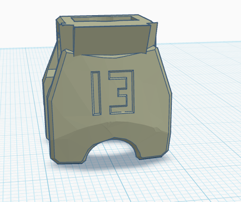 extra armor detail for dummy 13 chest 3D model thumbnail