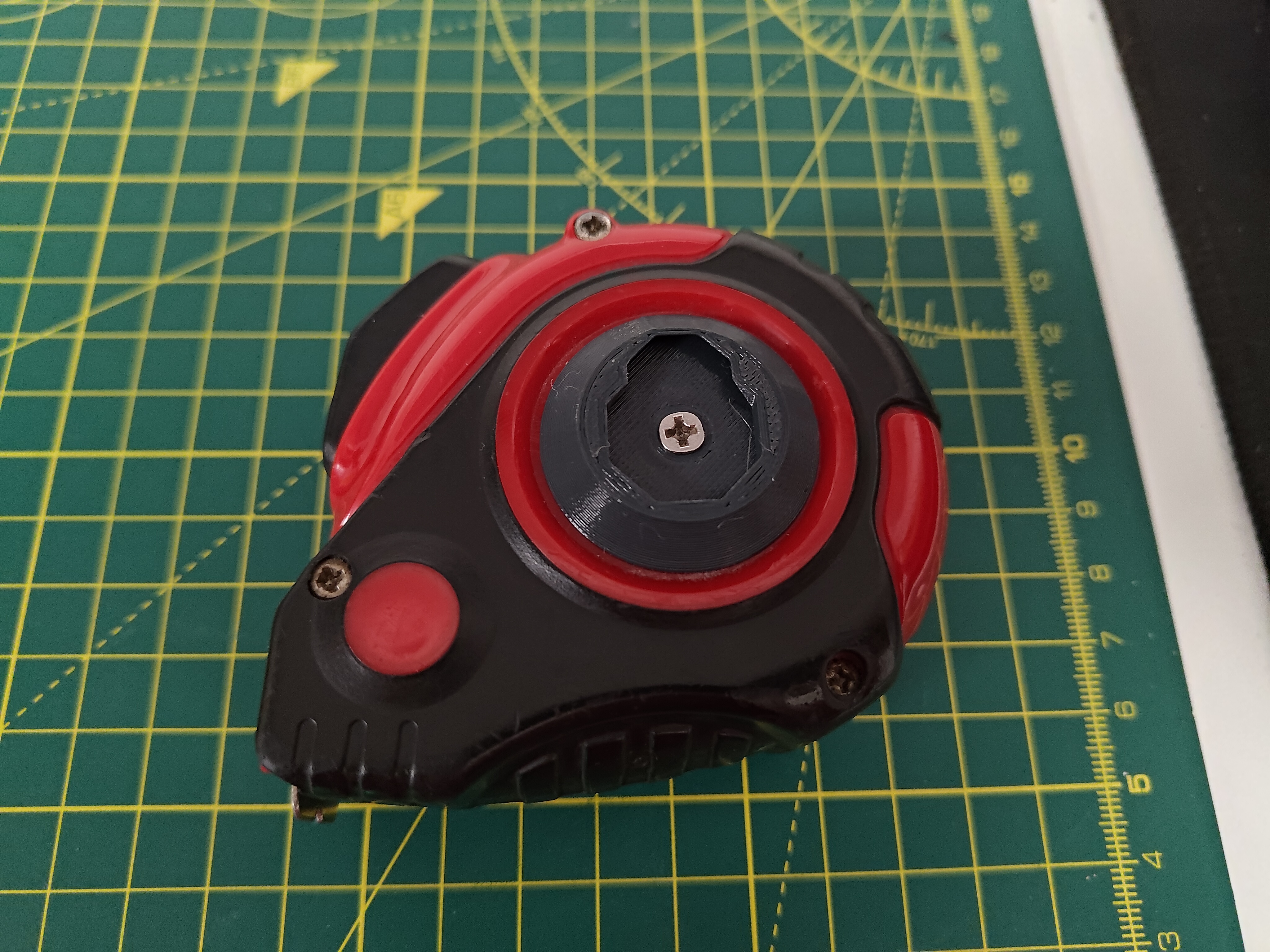 Multiboard tape measure mount