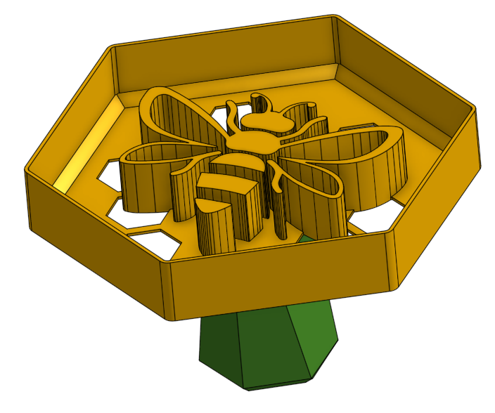 Bee cookie cutter