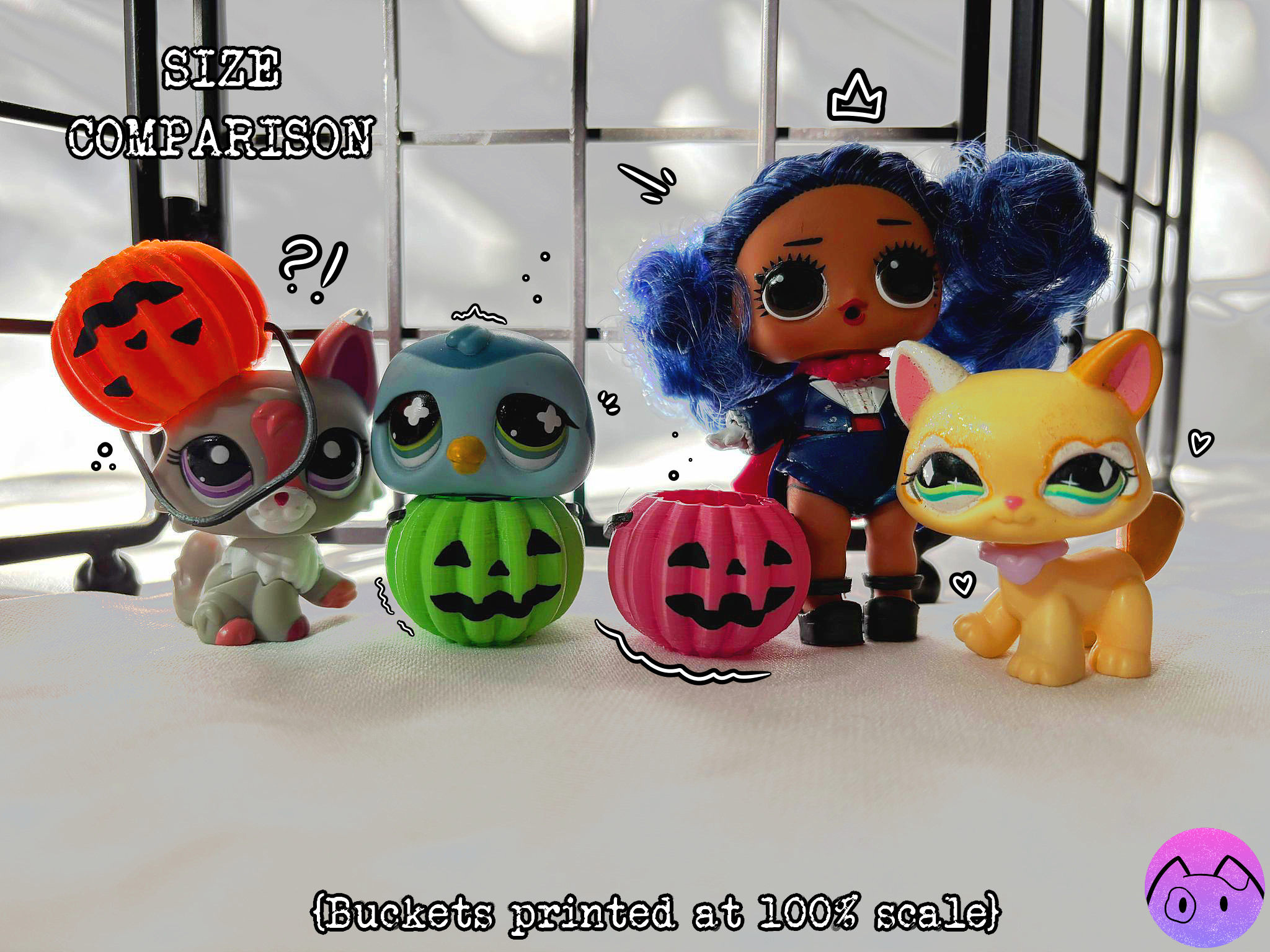 Miniatura 5 do modelo 3D Mini Pumpkin Bucket