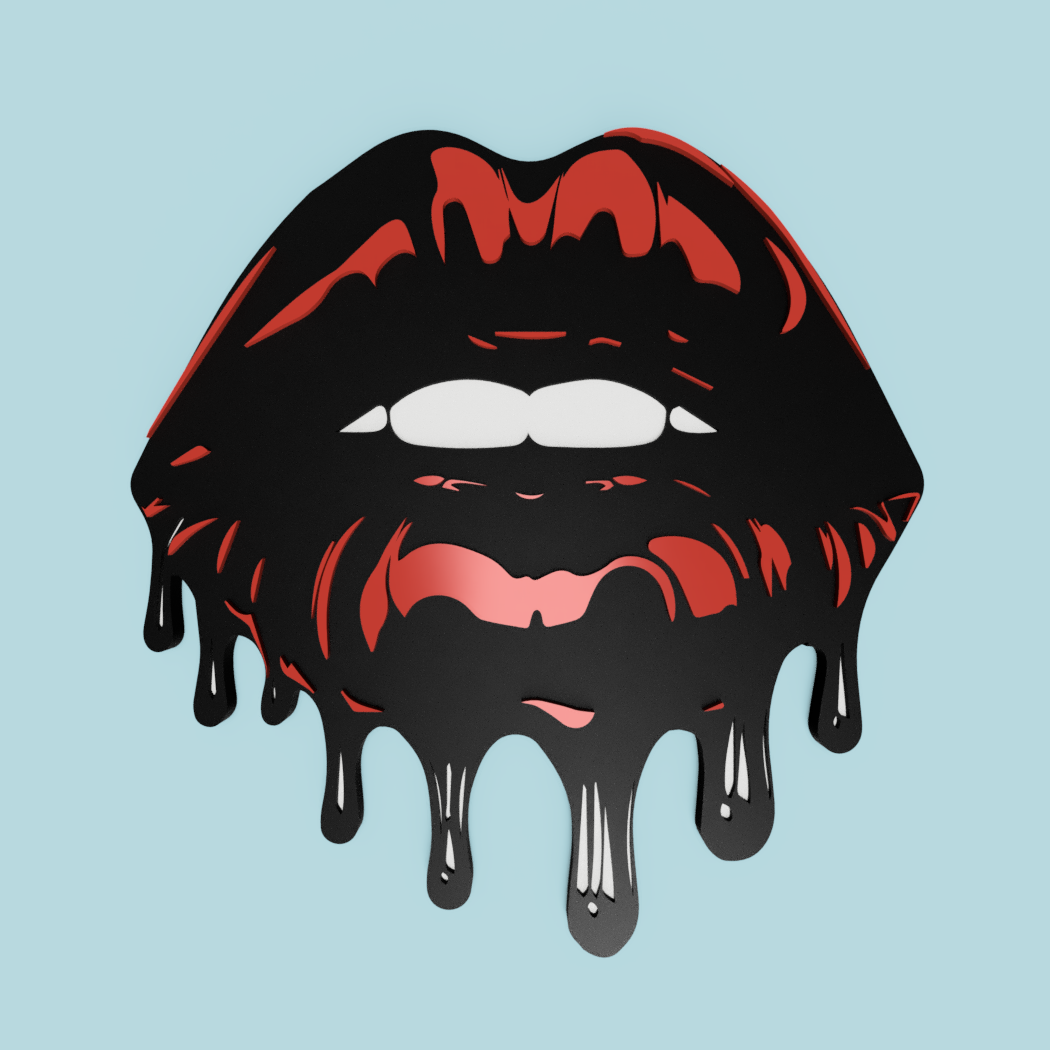 Dirty Lips Decoration