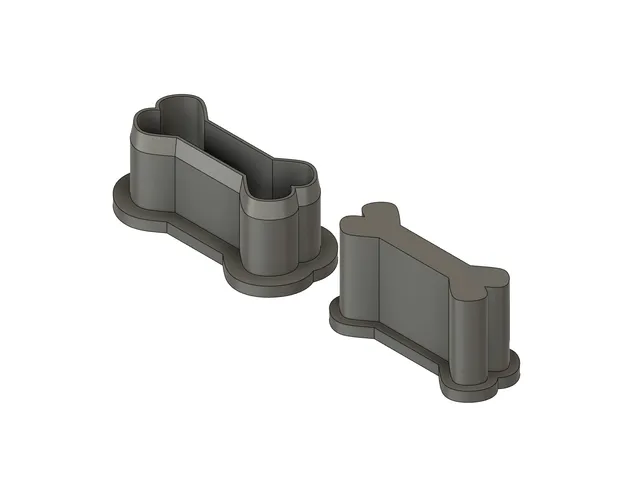 Dog bone cookie cutter