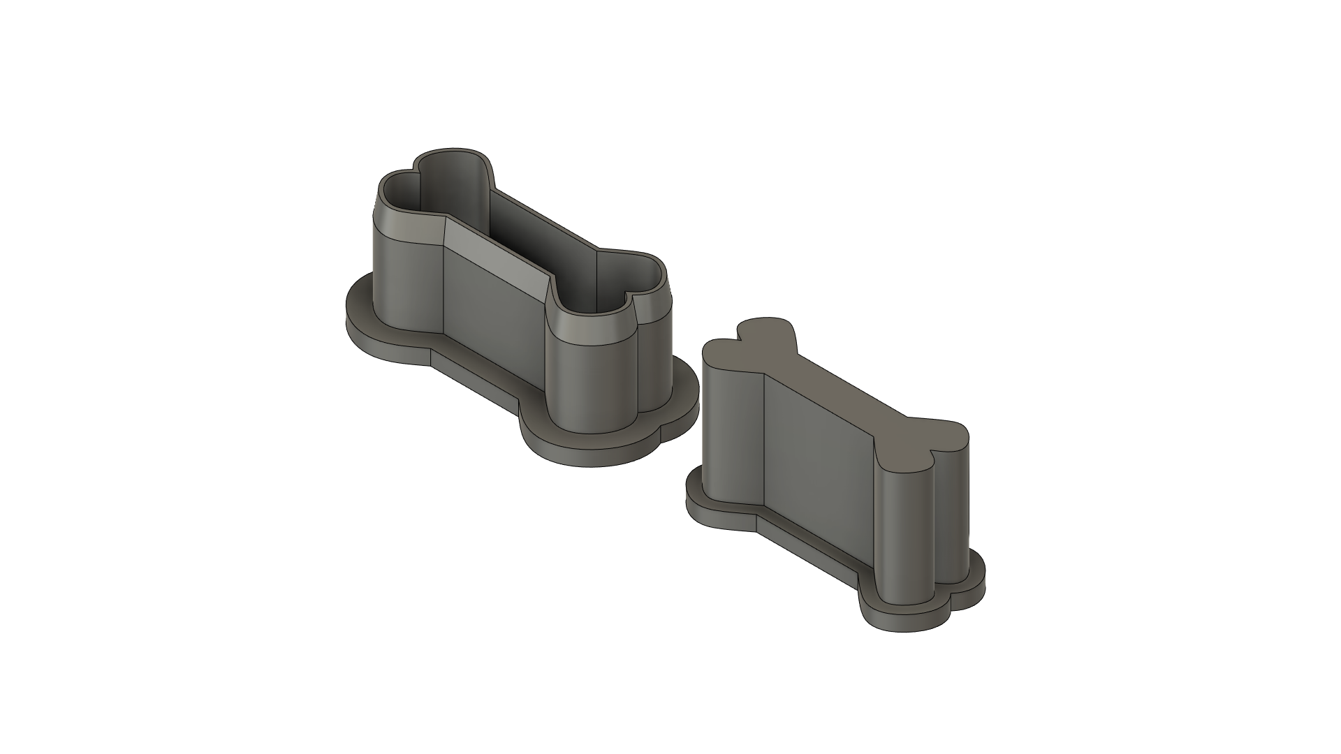 Dog bone cookie cutter