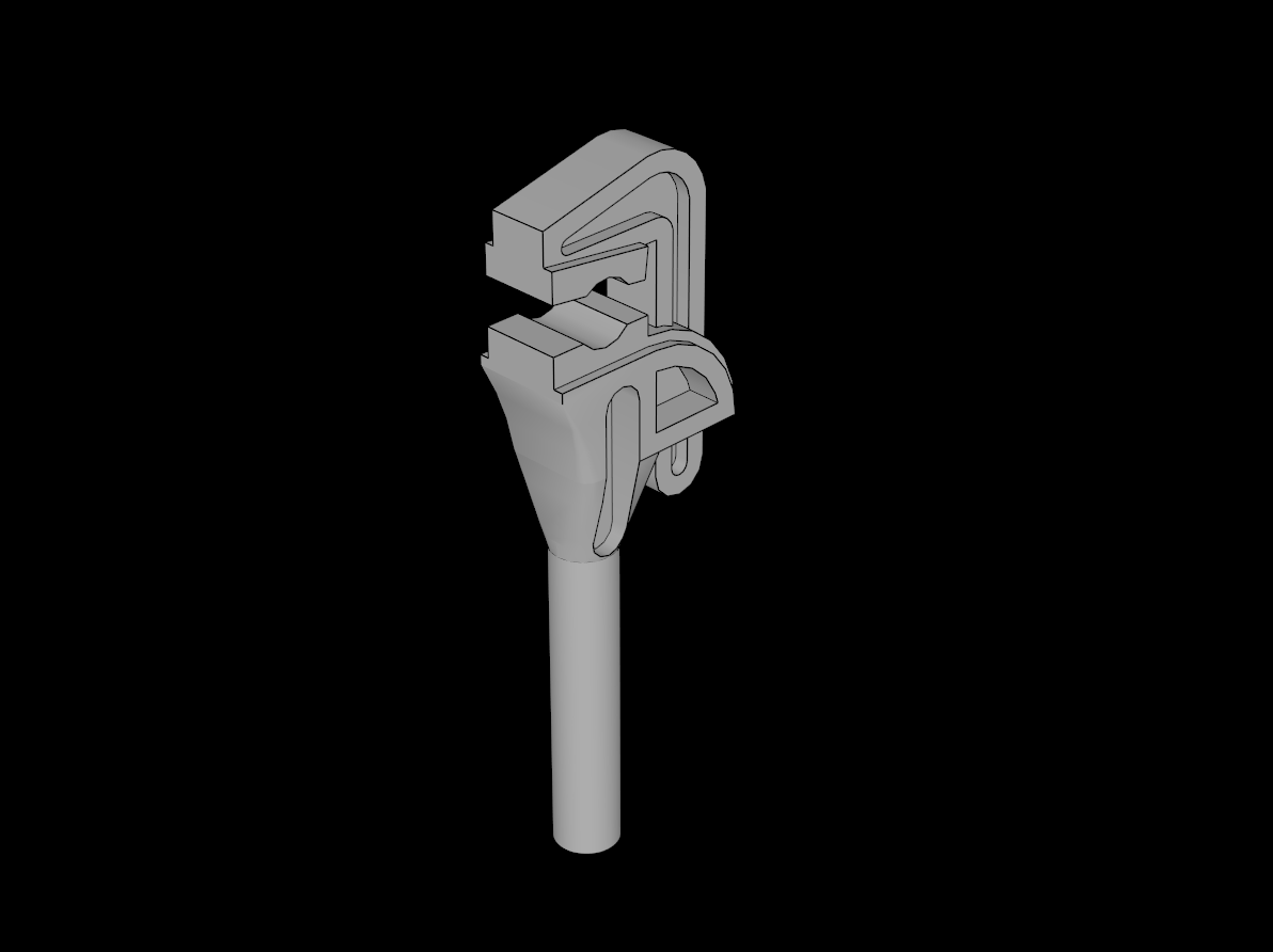 Lego Compatible (4328.dat) Minifig Pipe Wrench