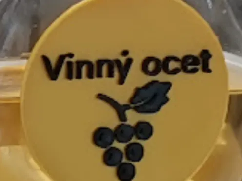 Cedulka pro vinný ocet