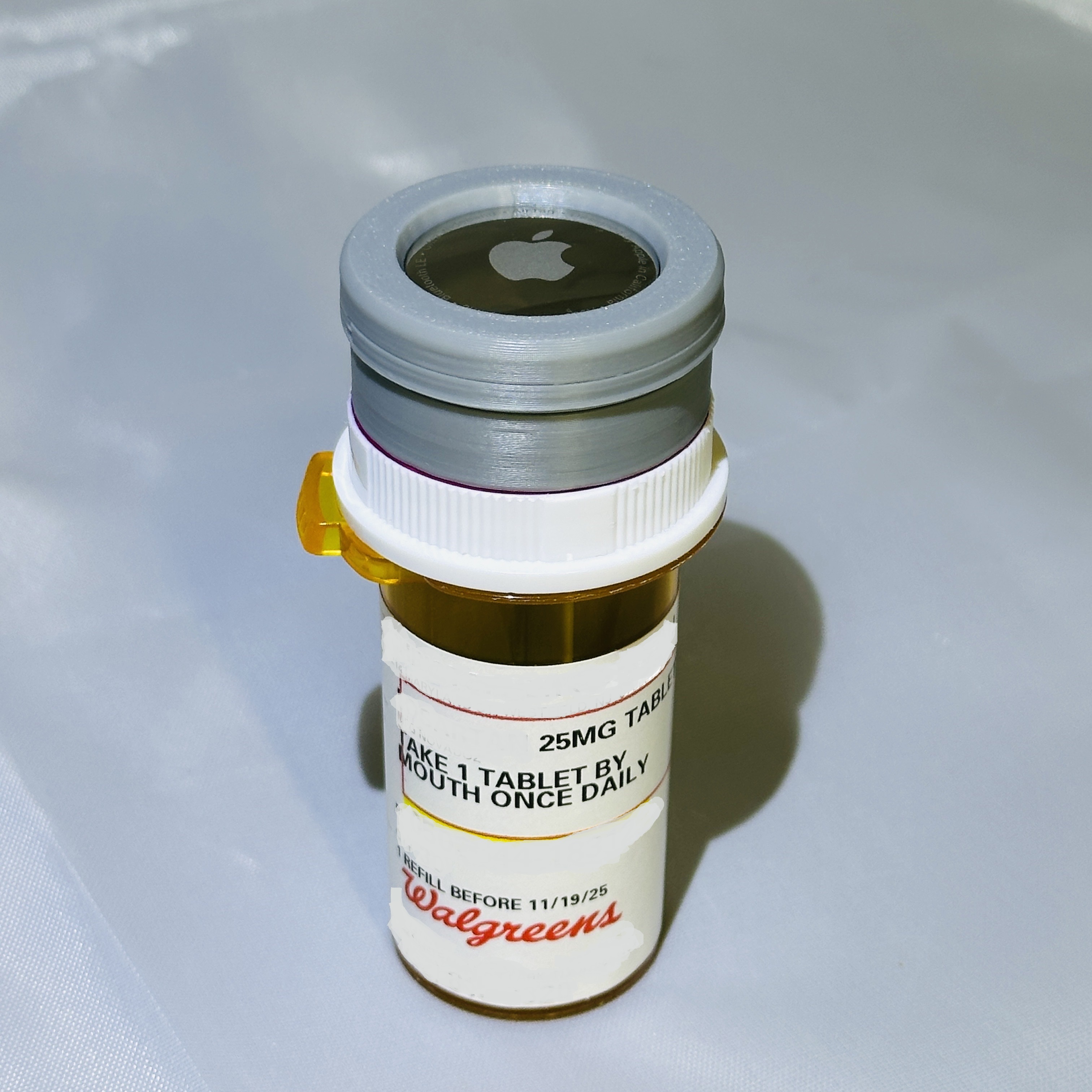 Walgreens/CVS Pills Small box - AirTag Cap and Divider