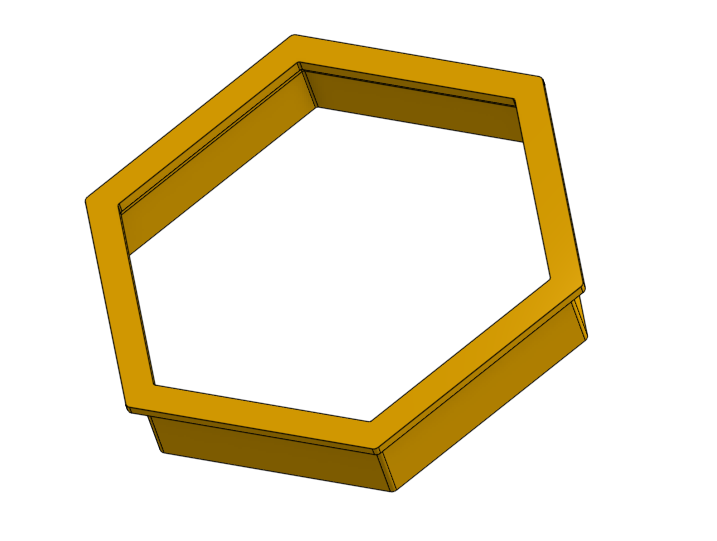 Hexagon cookie cutter