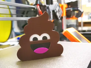 3D printed Pile of Poo Emoji Keychain - creative gift (DIY).