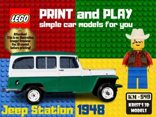 LEGO Jeep Station 1948