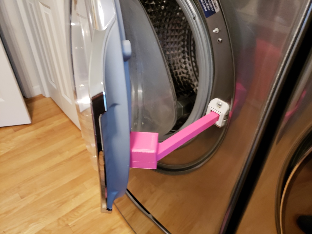 Washing machine door prop