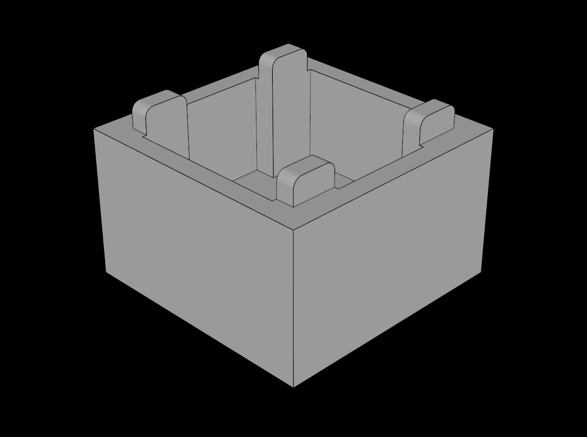 Lego Compatible (35700.dat) Container  2 x  2 x  1 Crate