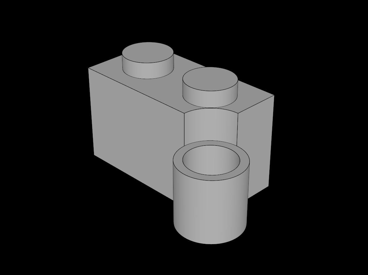 Lego Compatible (3831.dat) Hinge Brick  1 x  4 Base