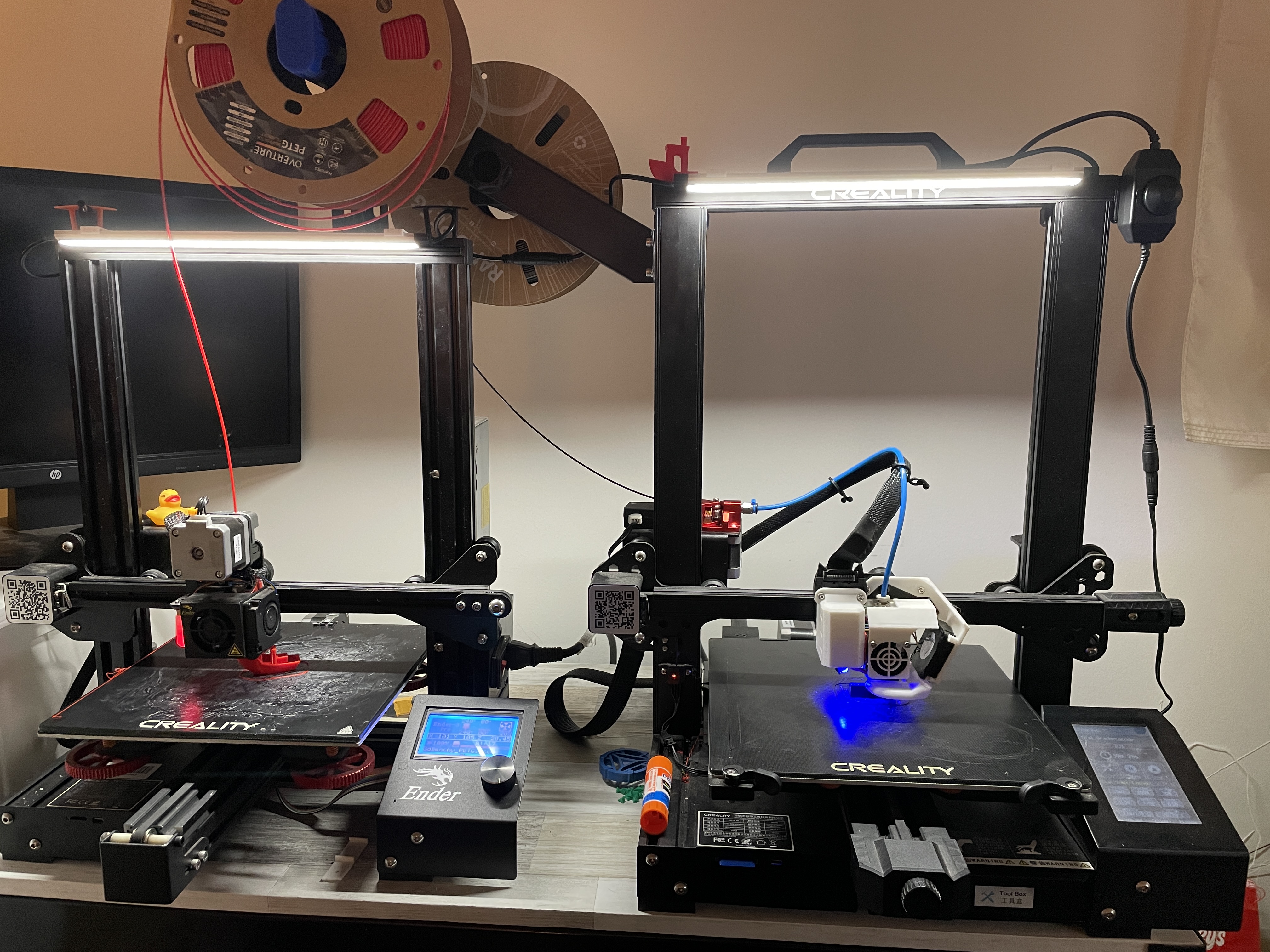 Cabinet Light Brackets for 3dPrinters