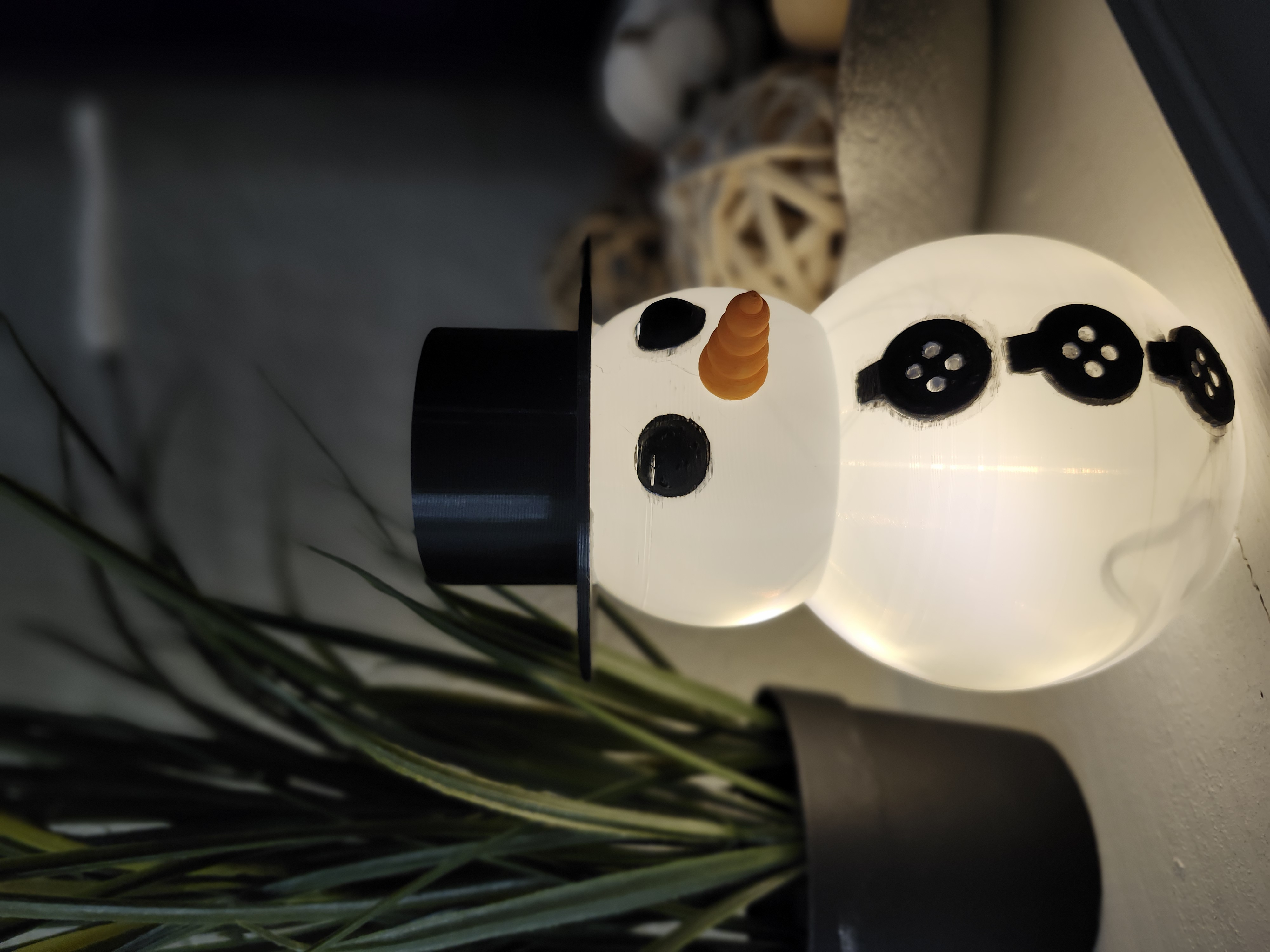 Snow man Christmas decoration/light