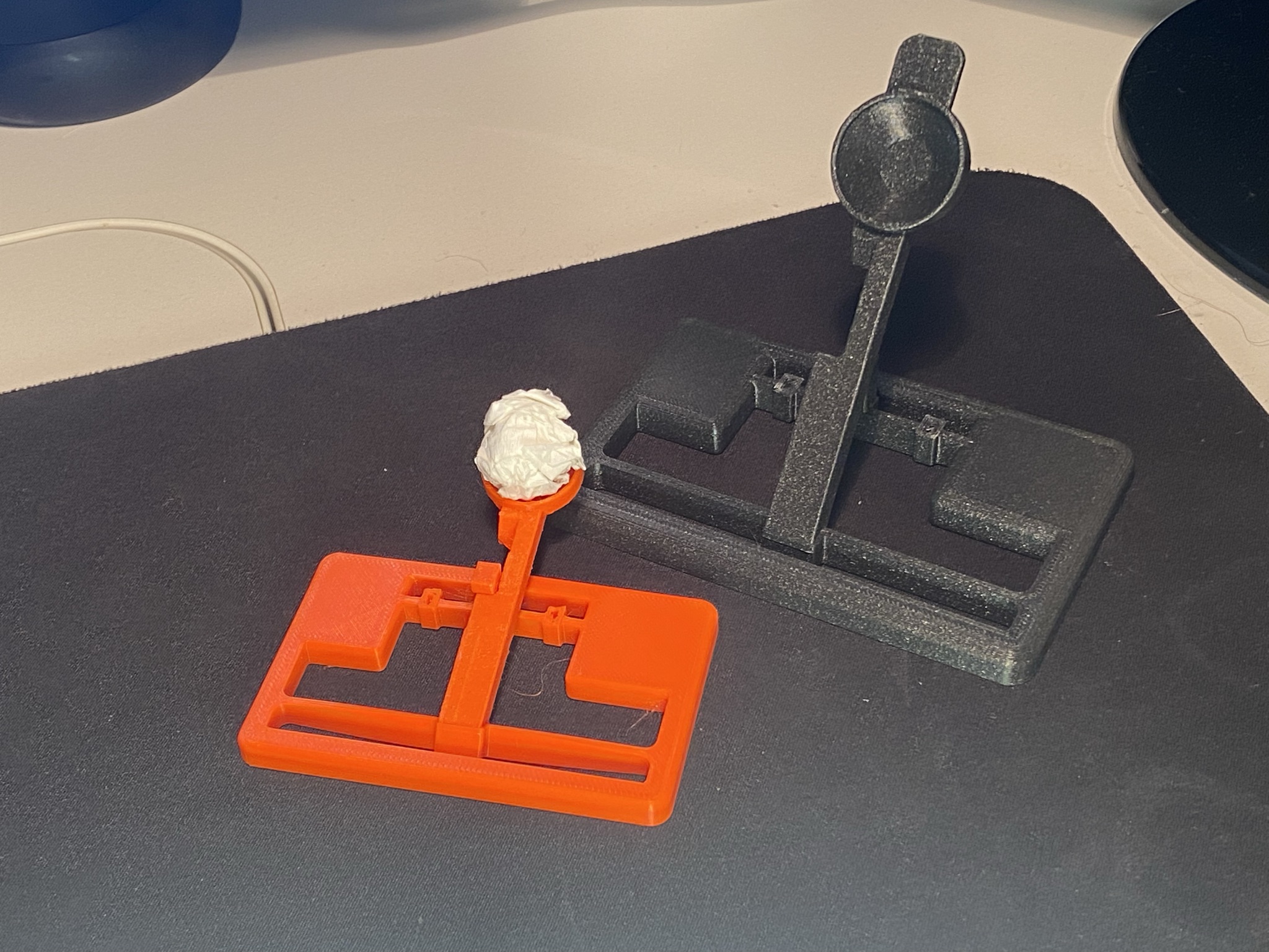 Desk Catapult with thumb holder