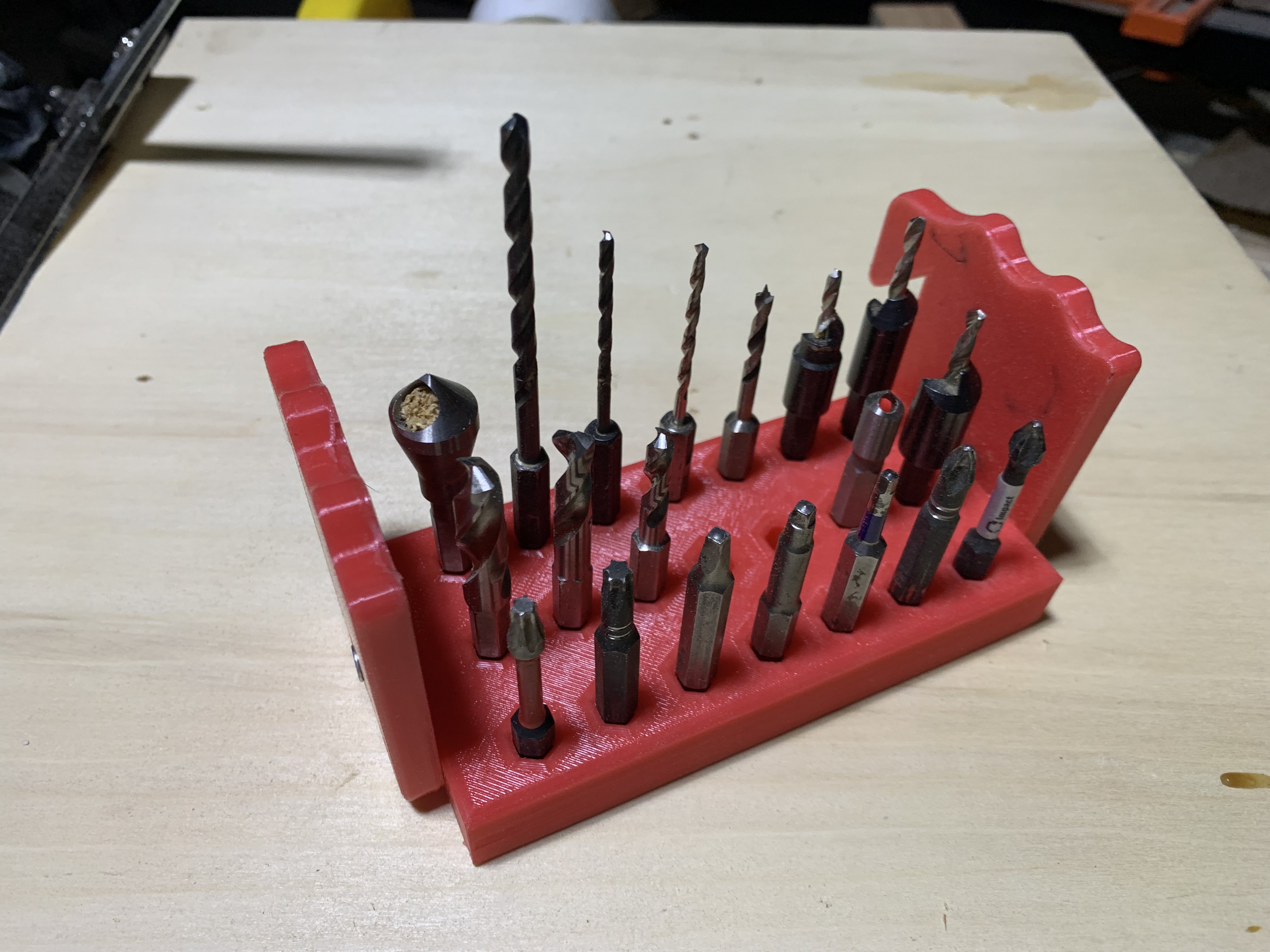 Stackable Hexbit holder for french cleats