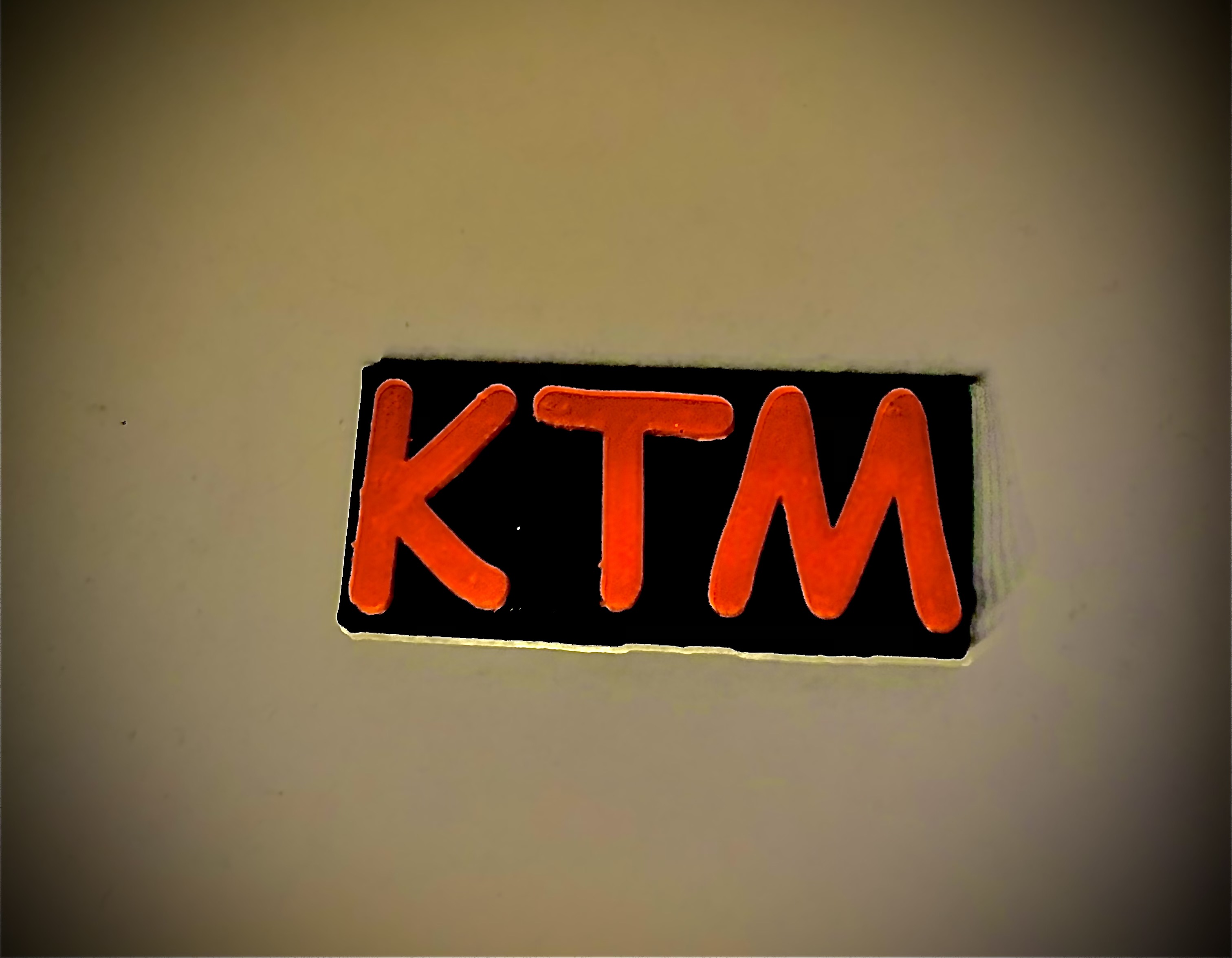 KTM Schild