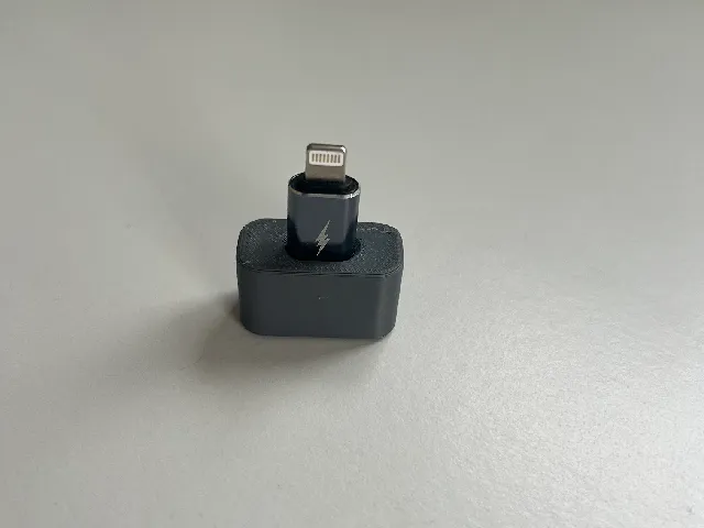 Organizer for Lightning to USB C Adapter
