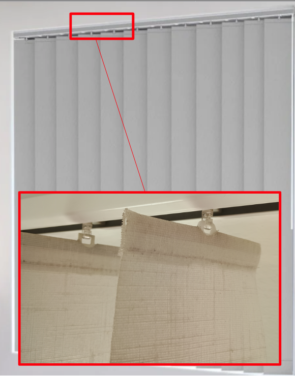 Vertical blinds holder