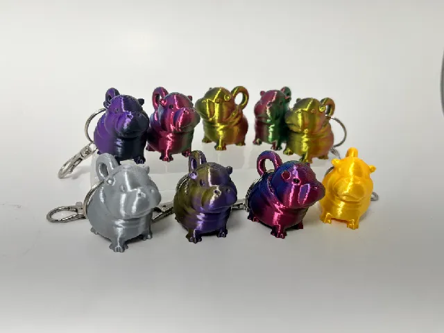 Moo Deng Keychain