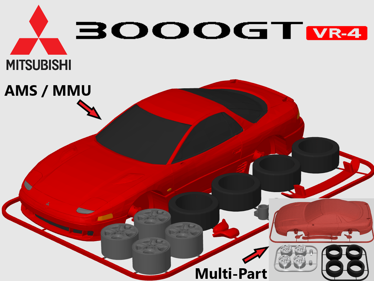 Mitsubishi 3000GT / GTO VR4 Kit Card (1:24 scale)